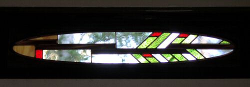 "Arbutus" stained glass window